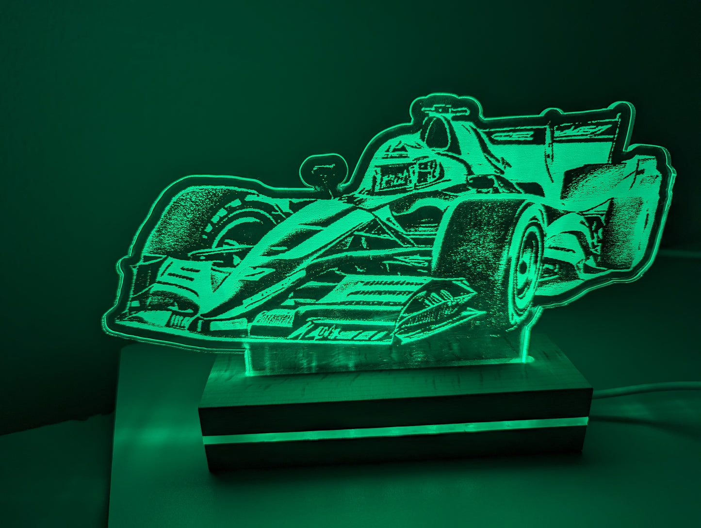 LED Nachtlicht Formel Rennwagen Acryl