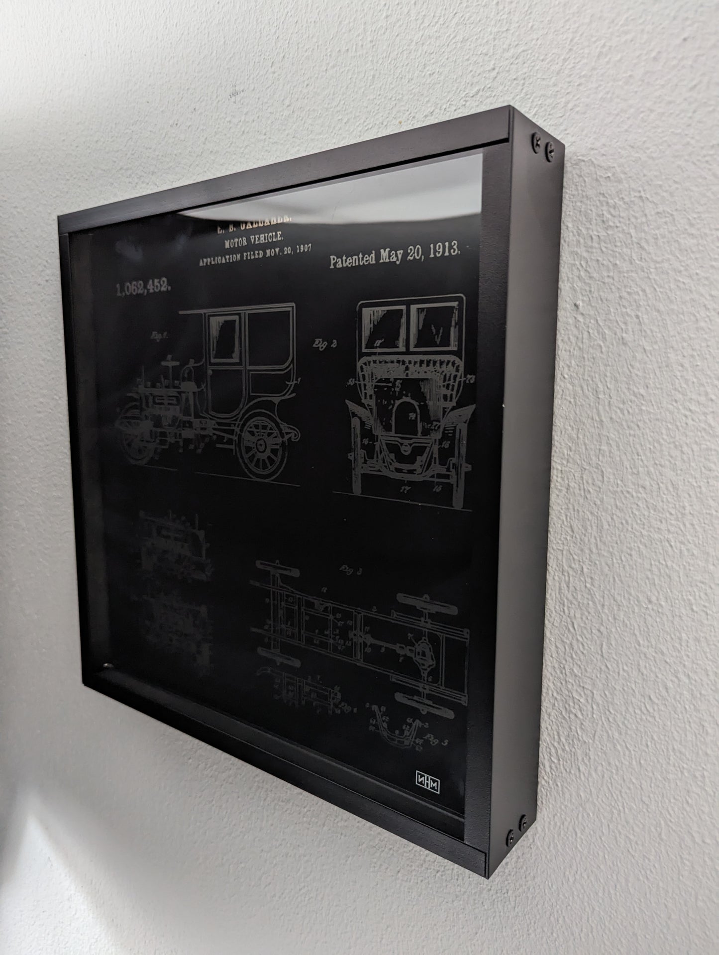 Patentkunst Vintage Oldtimer Blueprint