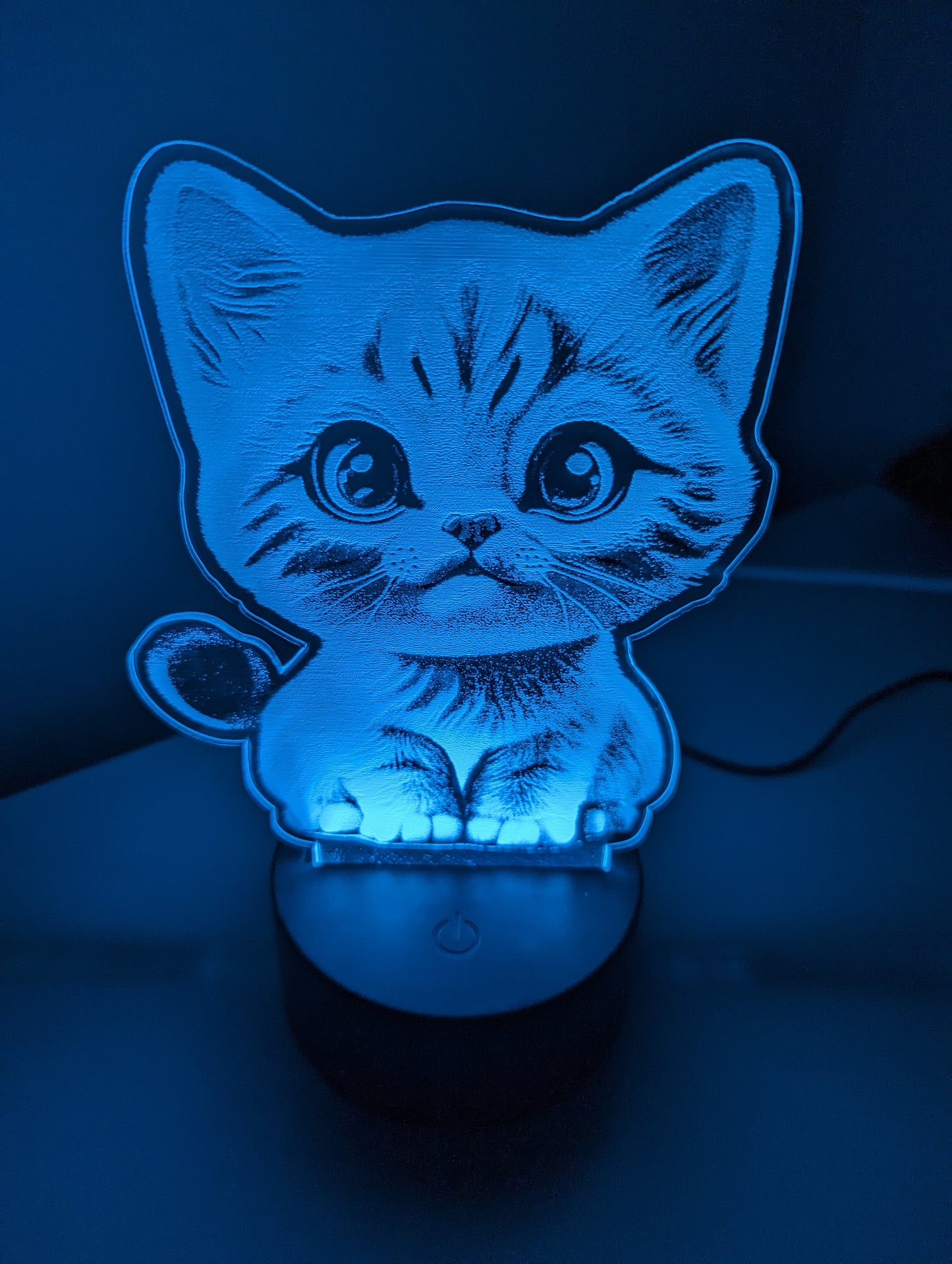 LED Nachtlicht Katze Acryl