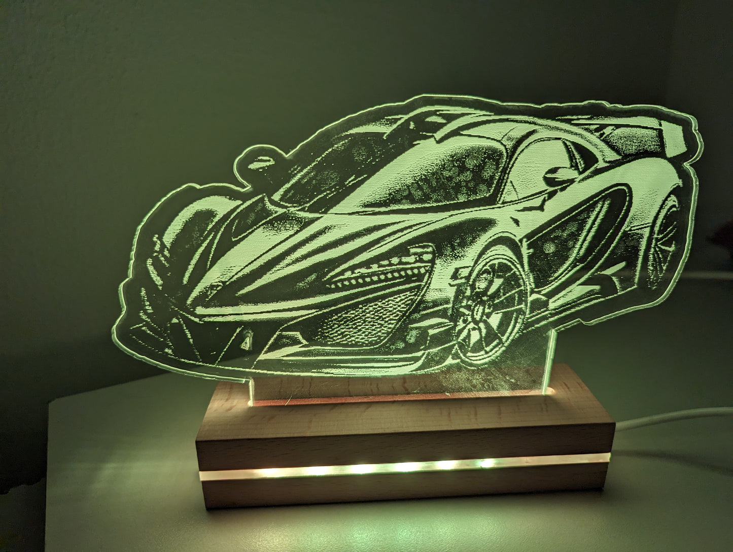 LED Nachtlicht Hypercar Acryl